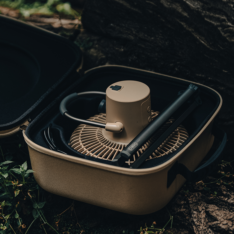 portable outdoor air circulator for campsite cooling